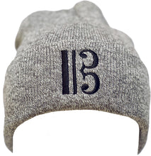 Load image into Gallery viewer, Alto Clef Beanie - Heather Grey with Black Embroidery - Music Beanie