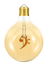 Load image into Gallery viewer, Bass Clef 4W Dimmable Globe LED Bulb ®