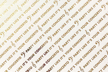 Load image into Gallery viewer, 'Party like it's your concerto' Gift Wrap