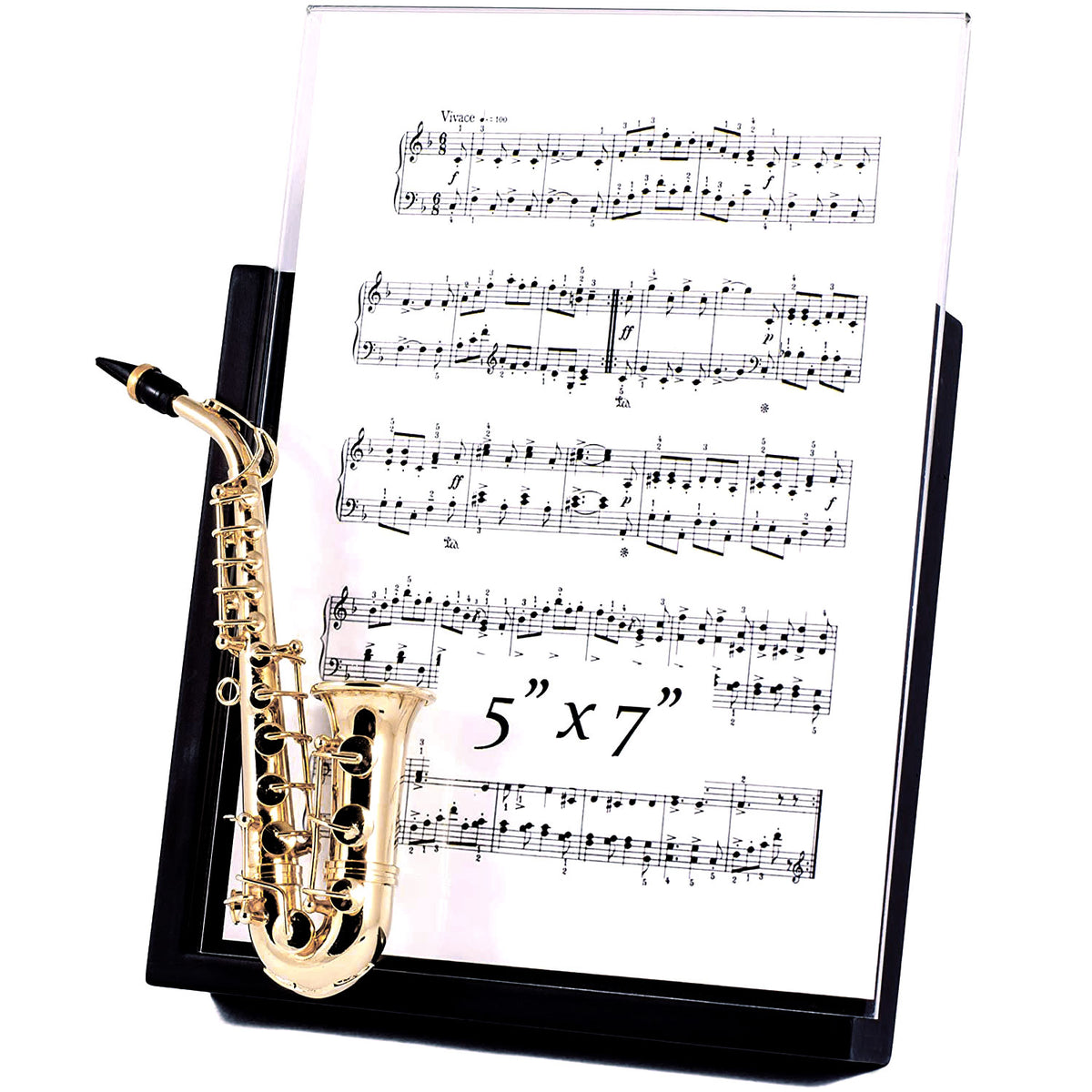Saxophone Decorative 7"x5" Photo Frame The Chord