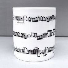 Load image into Gallery viewer, Bone China Mug with Telemann's Viola Concerto Design