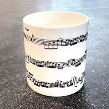 Load image into Gallery viewer, Bone China Mug with Telemann's Viola Concerto Design