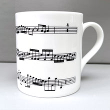 Load image into Gallery viewer, Bone China Mug with Telemann's Viola Concerto Design