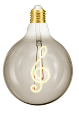 Load image into Gallery viewer, Treble Clef 4W Dimmable Globe LED Bulb
