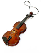 Load image into Gallery viewer, Christmas Ornaments - Strings: Violin; Cello; Bass; Harp; Guitars, Mandolin, Ukulele or Miniatures