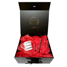 Load image into Gallery viewer, Love Clarinet Gift Set:  Mug, Clarinet Christmas Ornament and Clarinet Magnet in our Large Magnetic Gift Box