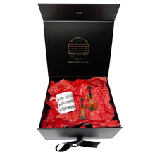 Load image into Gallery viewer, Love Violin Gift Set:  Mug, Violin Ornament and Violin Magnet in our Large Magnetic Gift Box