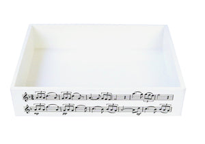 Wooden A4 Music Tray - Manuscript Pattern