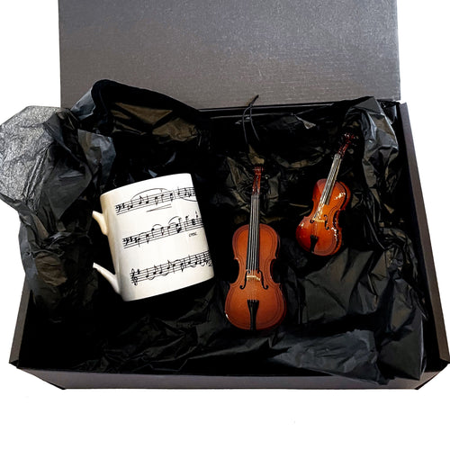 Love Cello Gift Set:  Mug, Cello Christmas Ornament and Cello Magnet