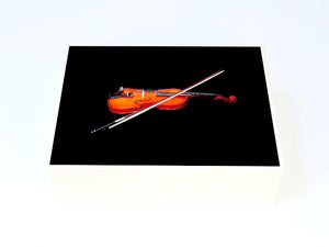 Flat Wooden A4 Violin Music File Box