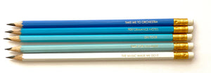 Musician's Pencil 2B - Blue or White