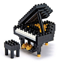 Load image into Gallery viewer, Piano Creative Gift Set:  Nanoblock Grand Piano and Upright Piano Ornament