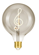 Load image into Gallery viewer, Treble Clef 4W Dimmable Globe LED Bulb