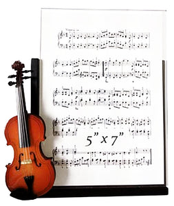 Violin photo frame