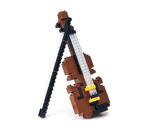 Violin Creative Gift Set:  Nanoblock Violin and Violin Christmas Ornament