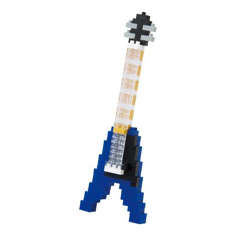 Nanoblock Blue Electric Guitar - Musical Instruments Series