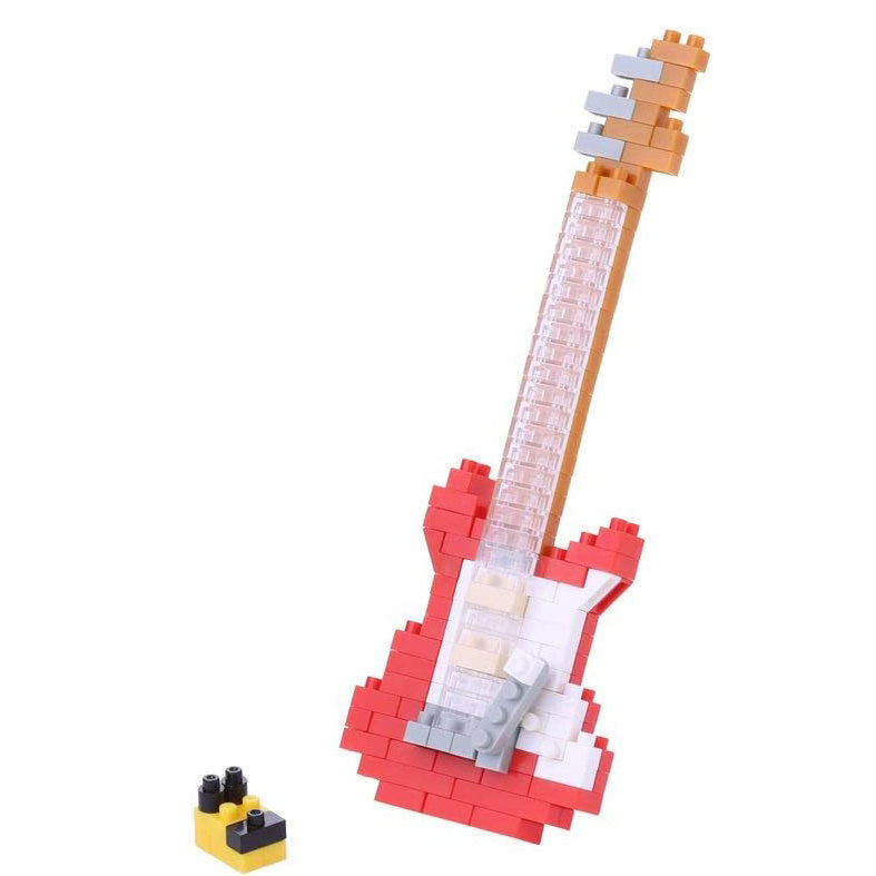 Nanoblock Red Electric Guitar - Musical Instruments Series