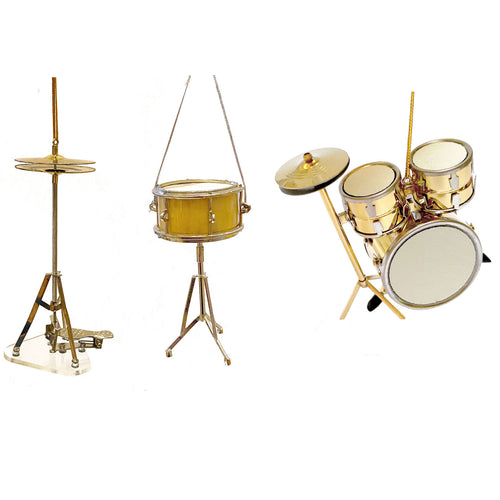 Christmas Ornaments - Percussion Instruments: High Hat, Snare Drum or Drum Set